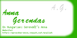 anna gerendas business card